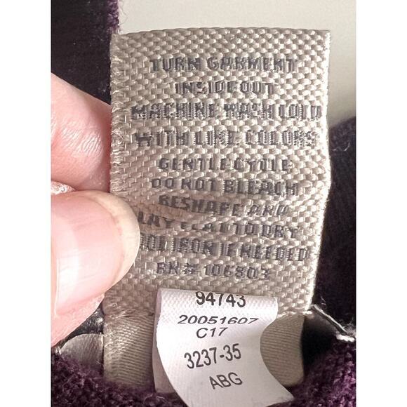 Duluth Trading mens size 2XL sweter plum color 100% merino wool long sleeves - Picture 7 of 8